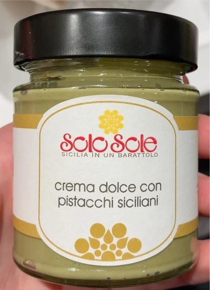 Crema dolce con pistacchi siciliani