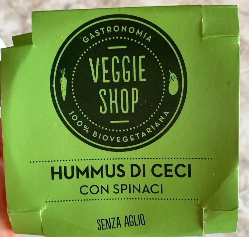Hummus di ceci con spinaci