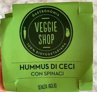 Hummus di ceci con spinaci
