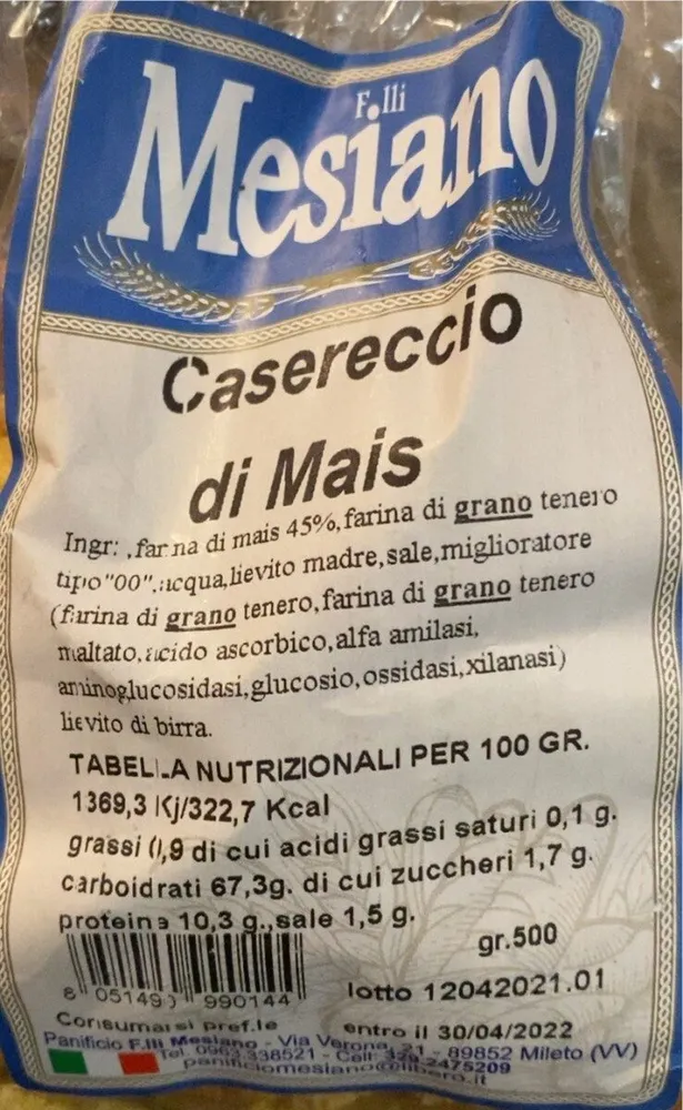 Casereccio di mais