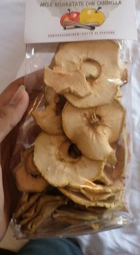 Getrockete apfel mit zimt mele disidratate con cannella