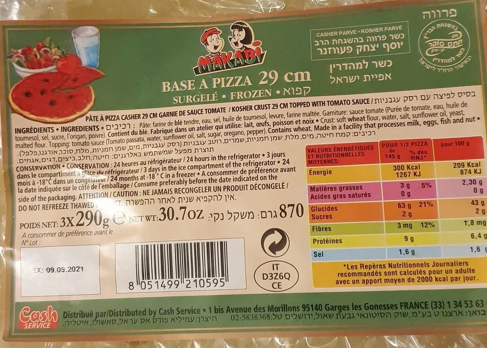 Base à pizza