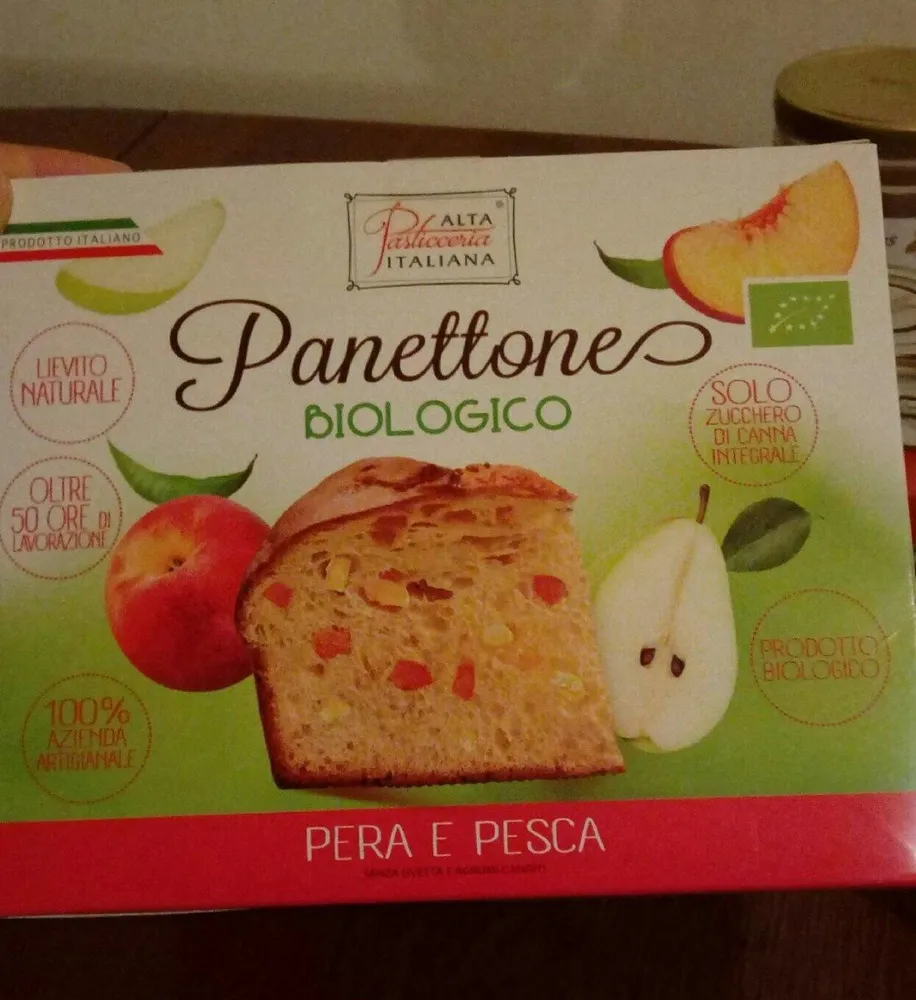 Panettone bio Poire Pêche