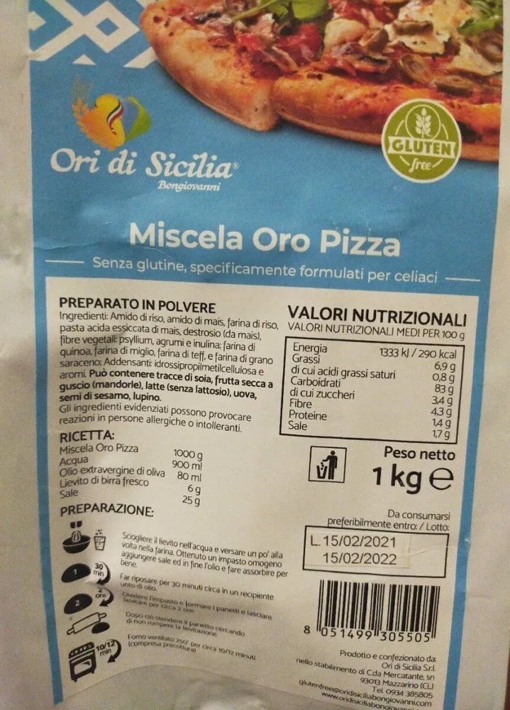 Miscela oro pizza