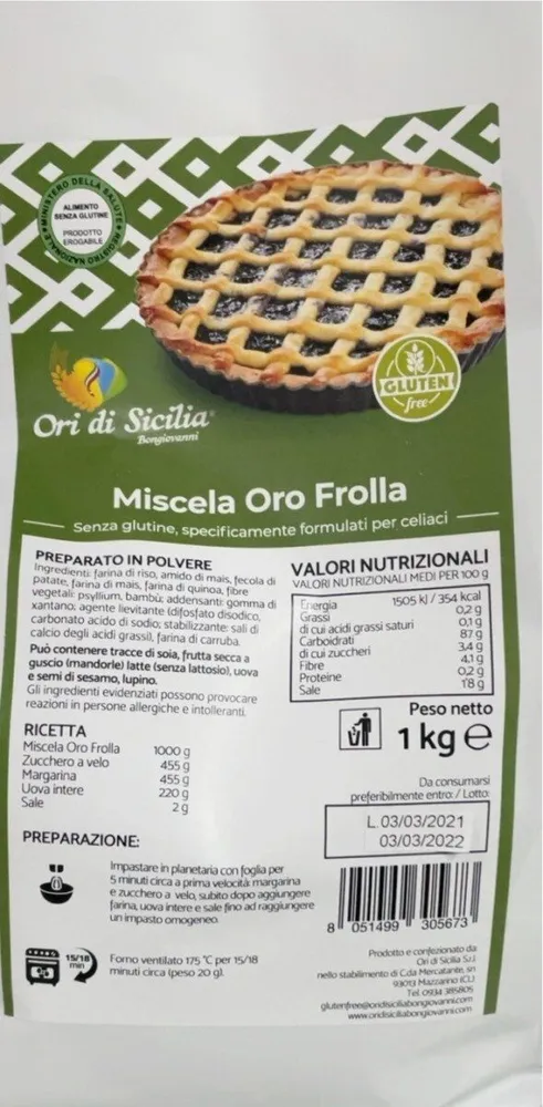 MISCELA ORO FROLLA SENZS GLUTINE