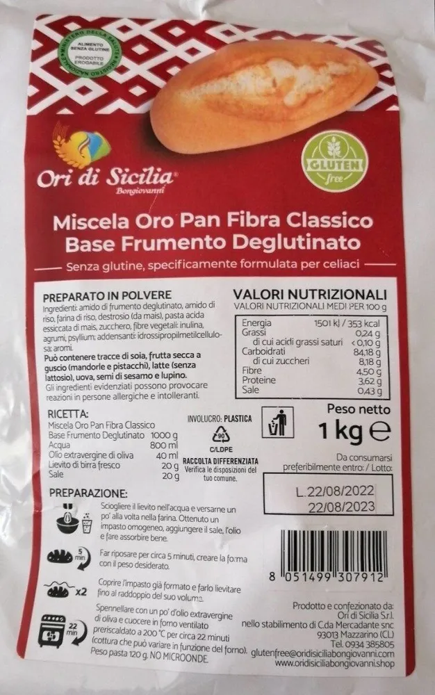Farina di frumento deglutinato