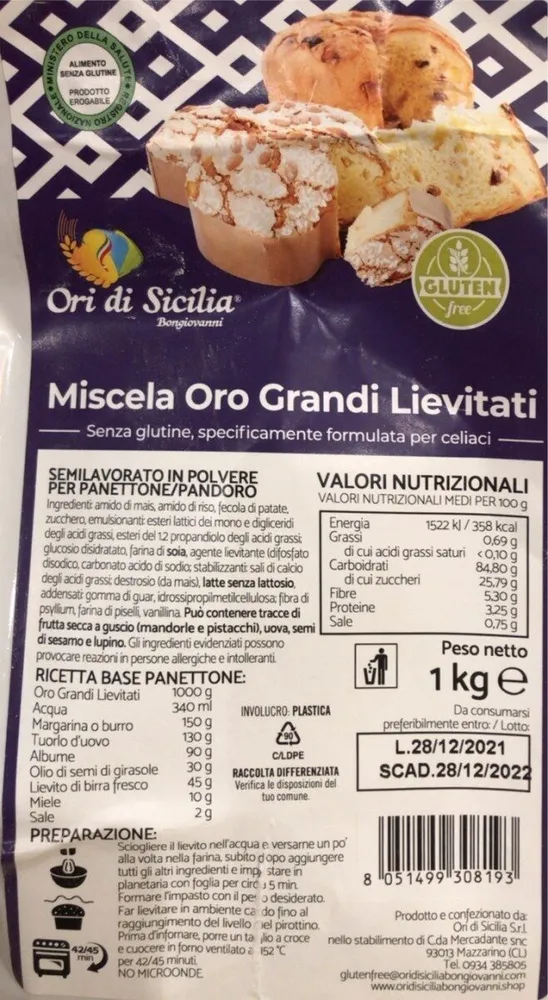 Miscela Oro Grandi Lievitati