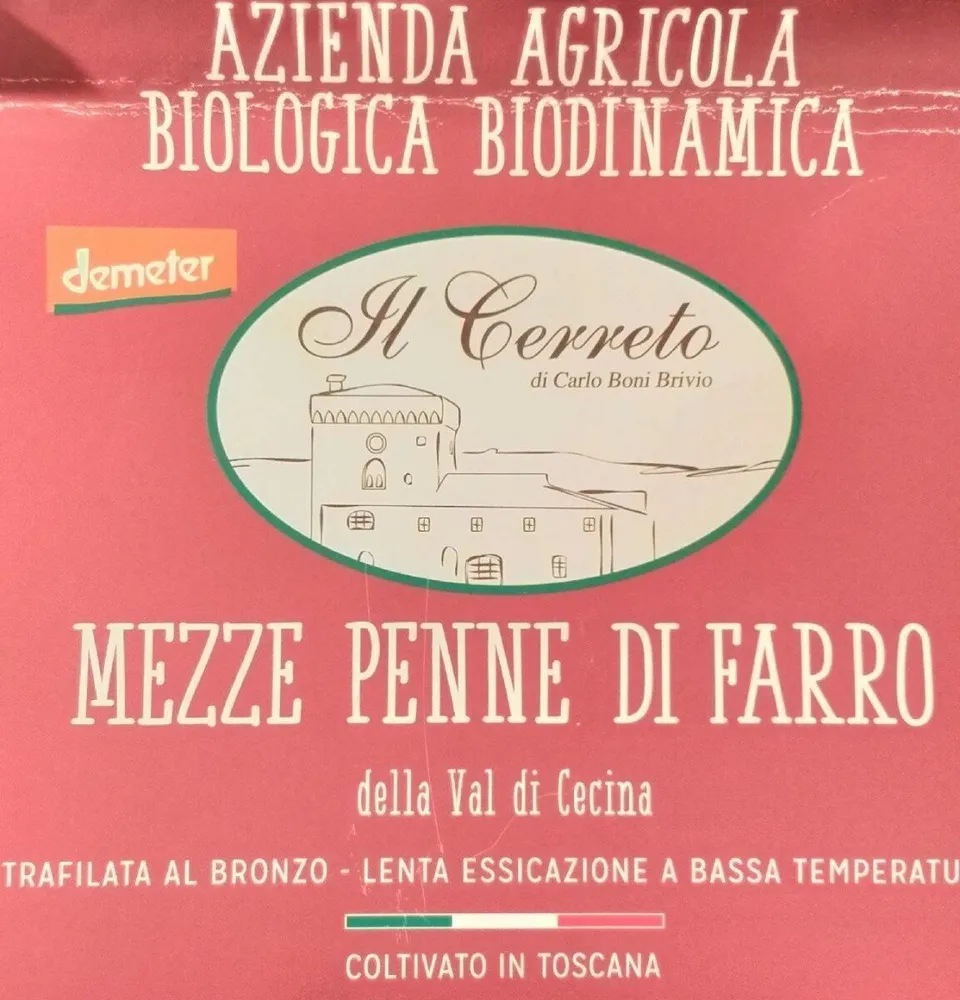 Mezze penne di farro