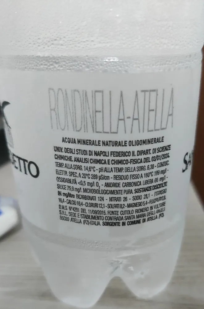 Rondinella - Atella Acqua naturale oligominerale