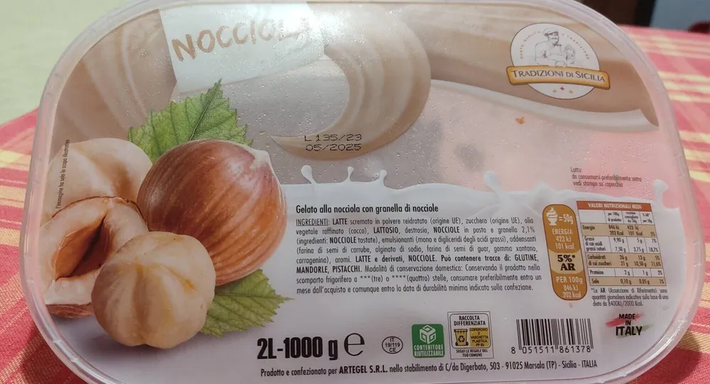 Gelato nocciola