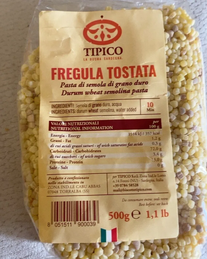 Fregula tostata