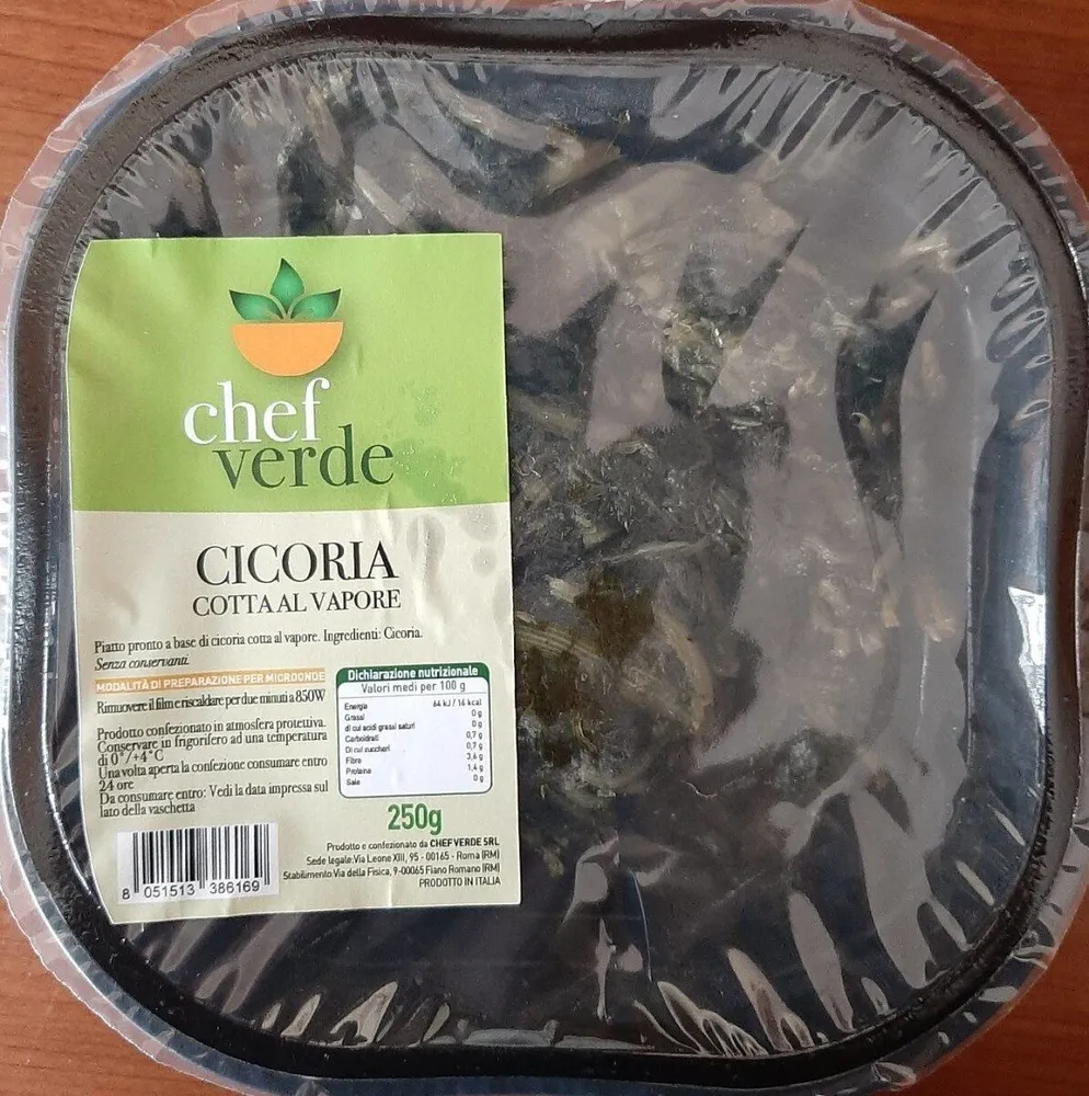Cicoria cotta al vapore