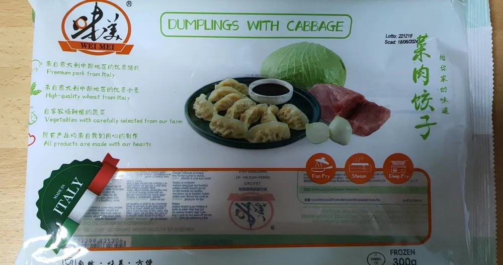 Dumplings with Cabbage (gyozas con repollo y cerdo)