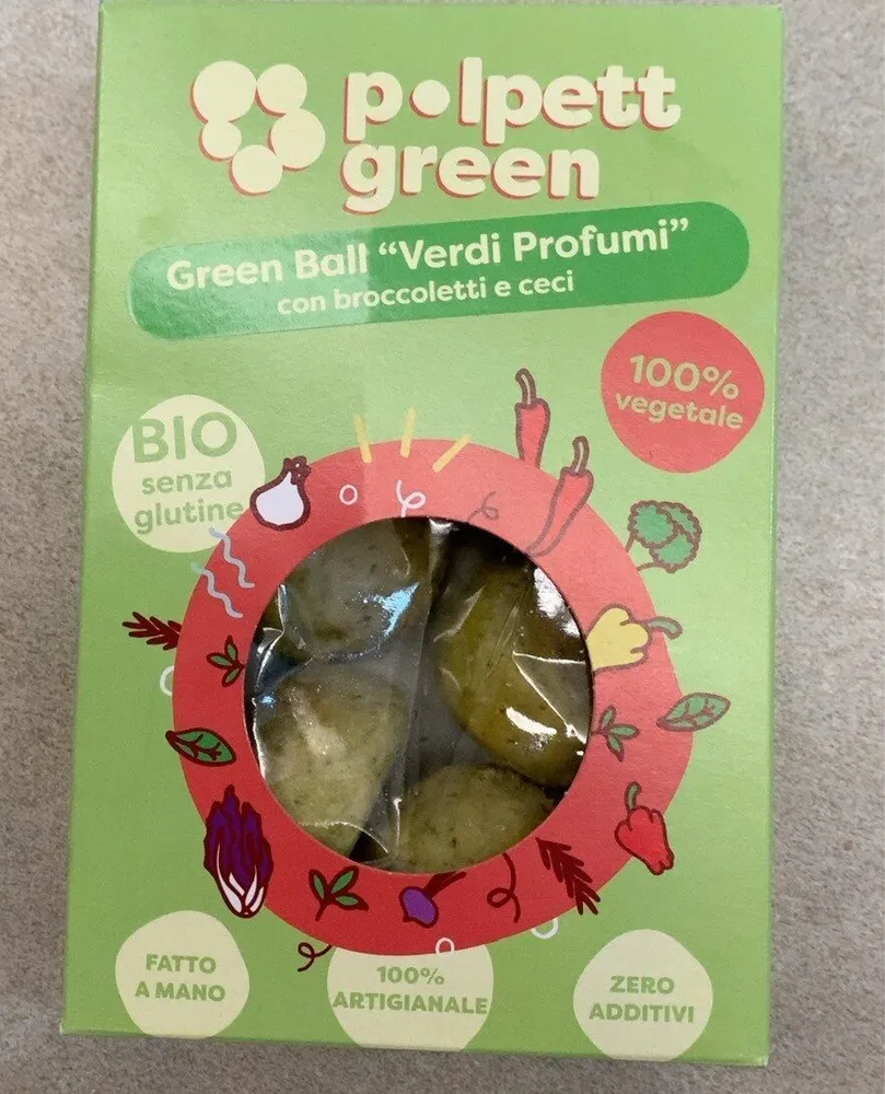 Green ball verdi profumi con broccoli e ceci