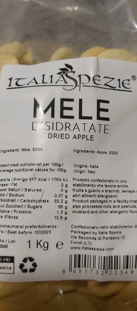 Mele disidratate