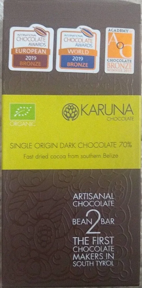 Single origin dark chiocolate 70