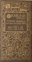 Dark chocolate with coffee arabica