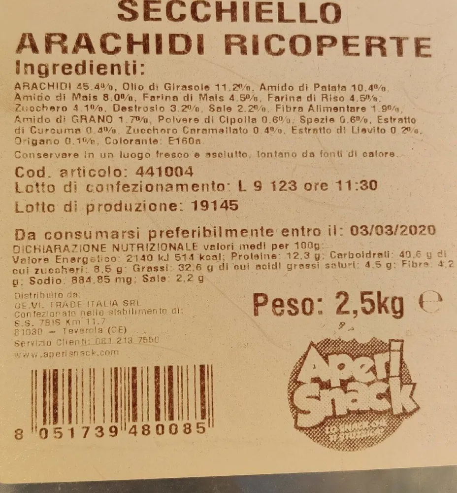 Arachidi Ricoperte