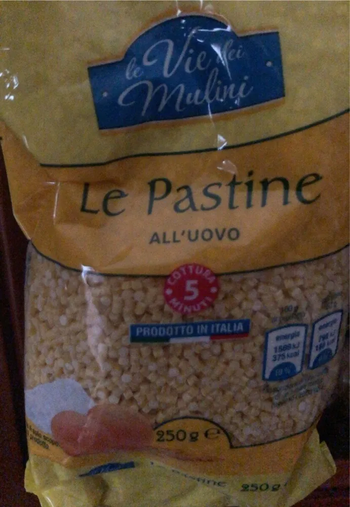 Le pastine all’uovo