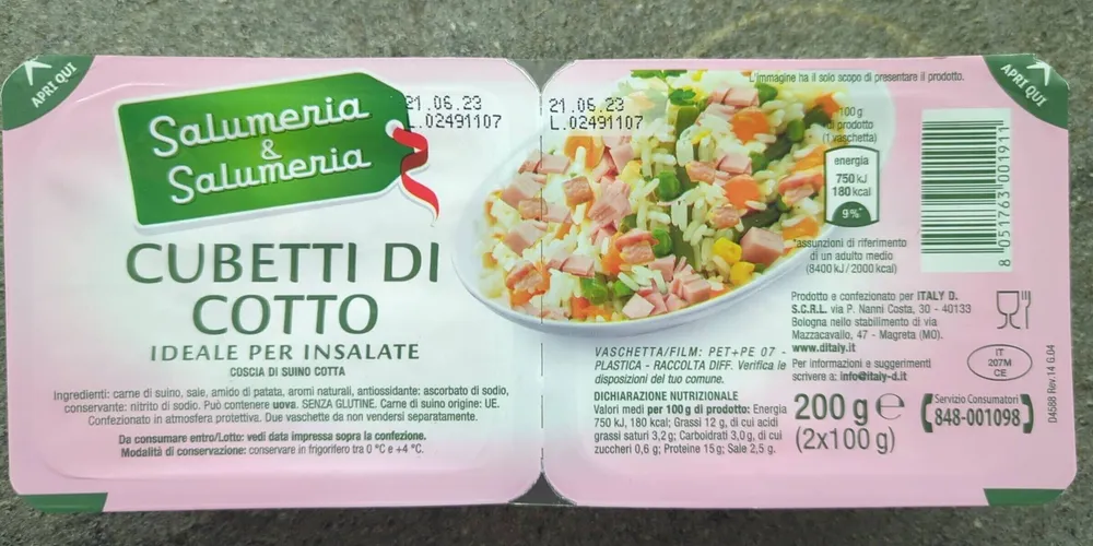 Cubetti di cotto