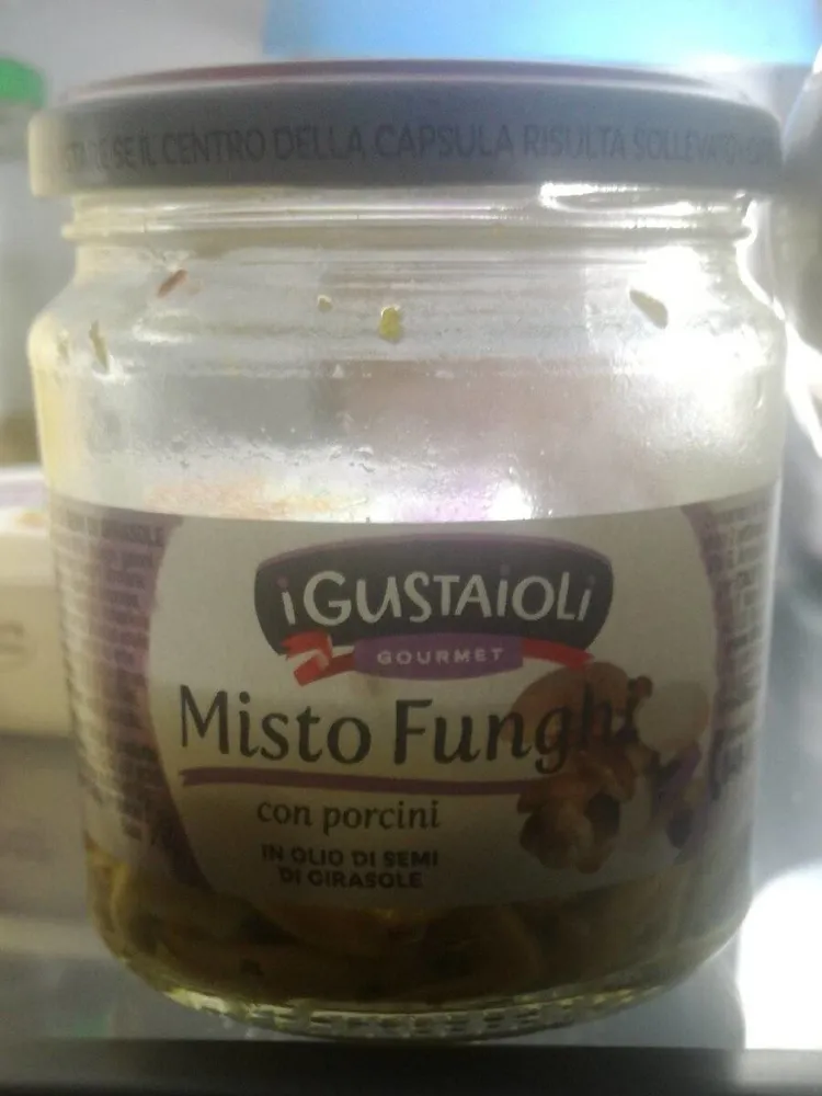 Misto funghi con porcini in olio di semi di girasole