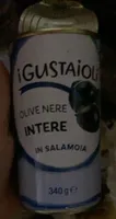 Olive nere intere in salamoia