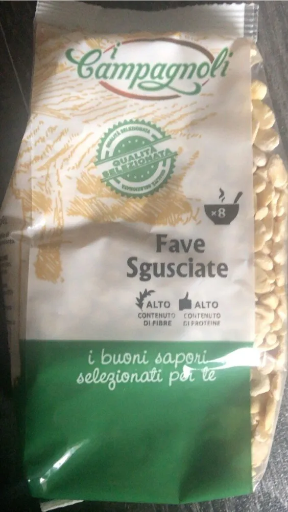 Fave sgusciate secche