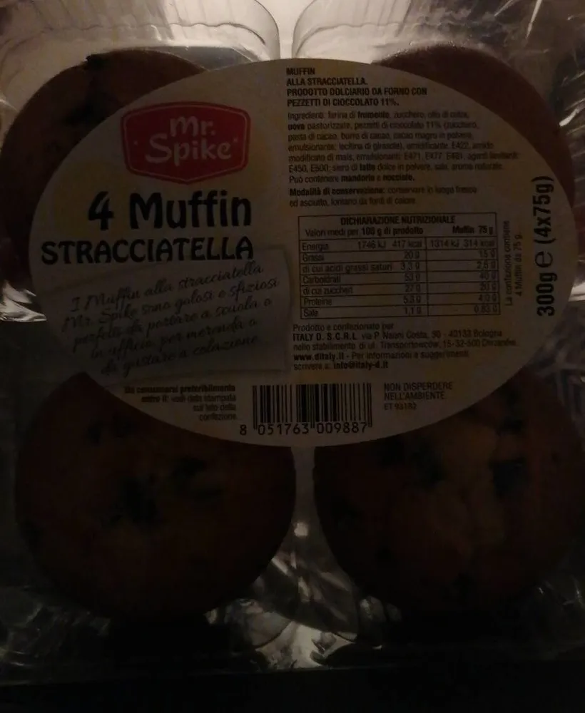4 muffin stracciatella