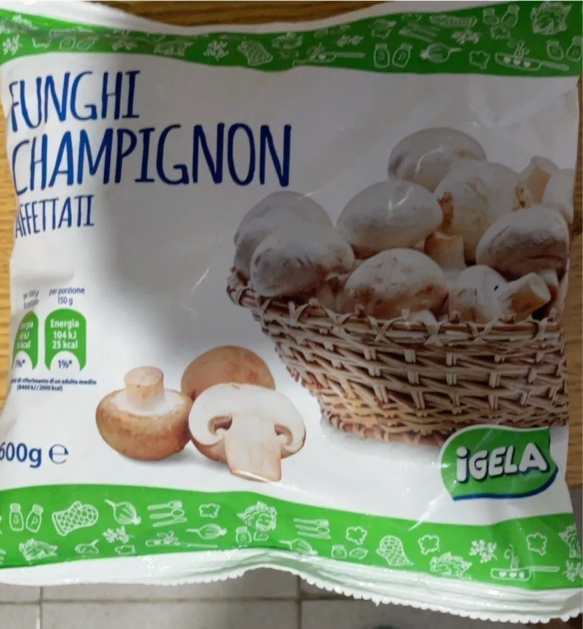 Funghi champignon afettati