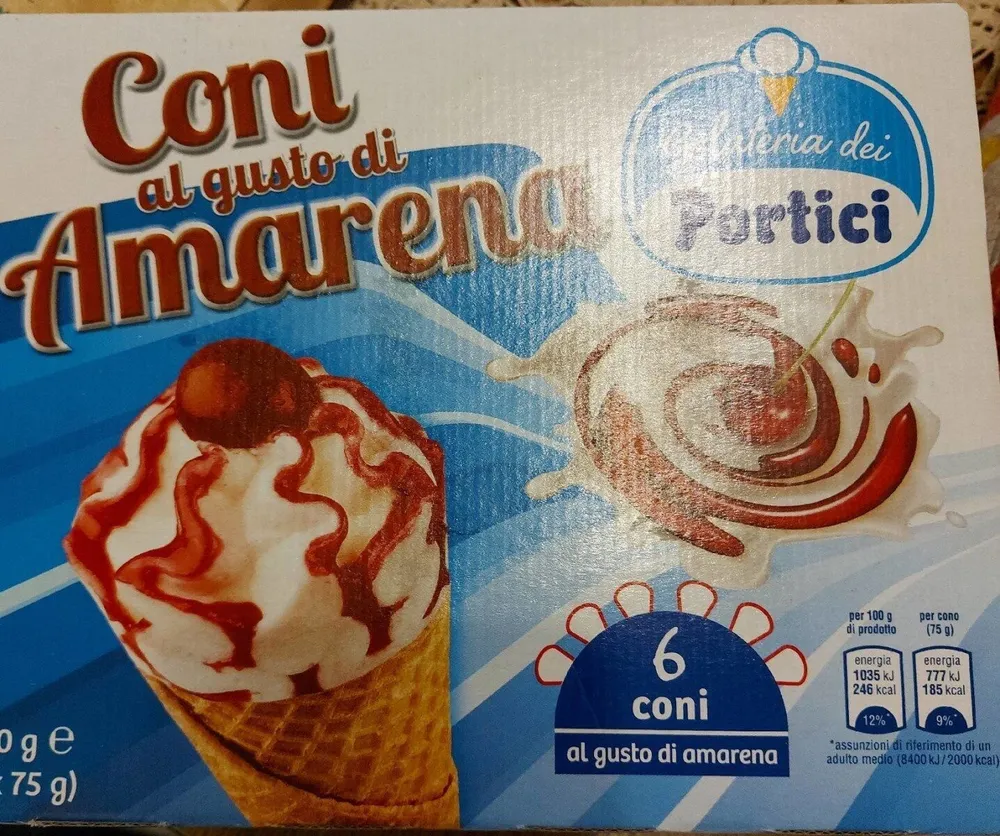 Coni al gusto amarena