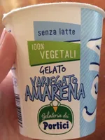 Gelato variegato amarena, senza latte