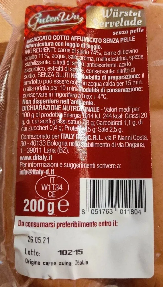 Wurstel Servelade
