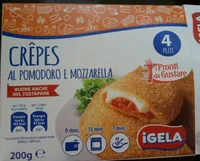 Crêpes al pomodoro e mozzarella