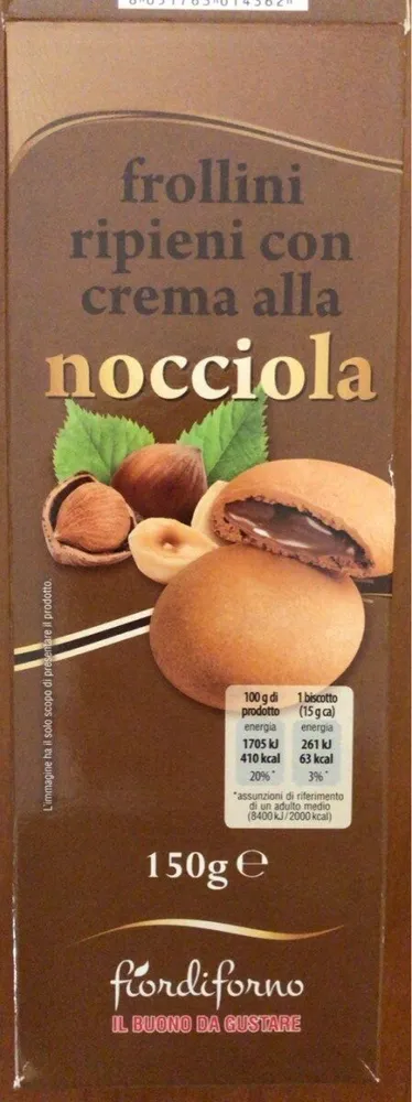 Frollini ripieni alla nocciola