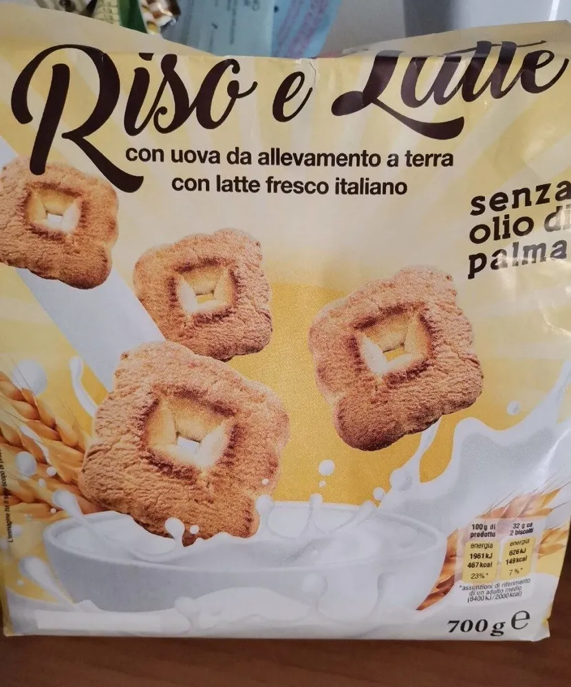 Frollini con riso e latte
