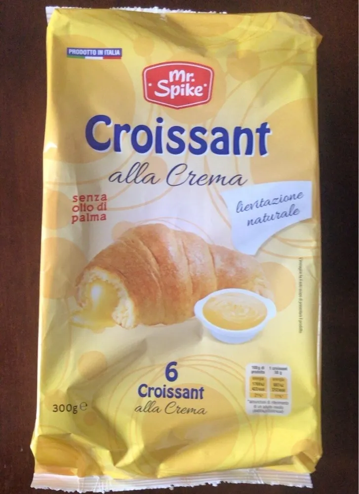 Croissant alla crema