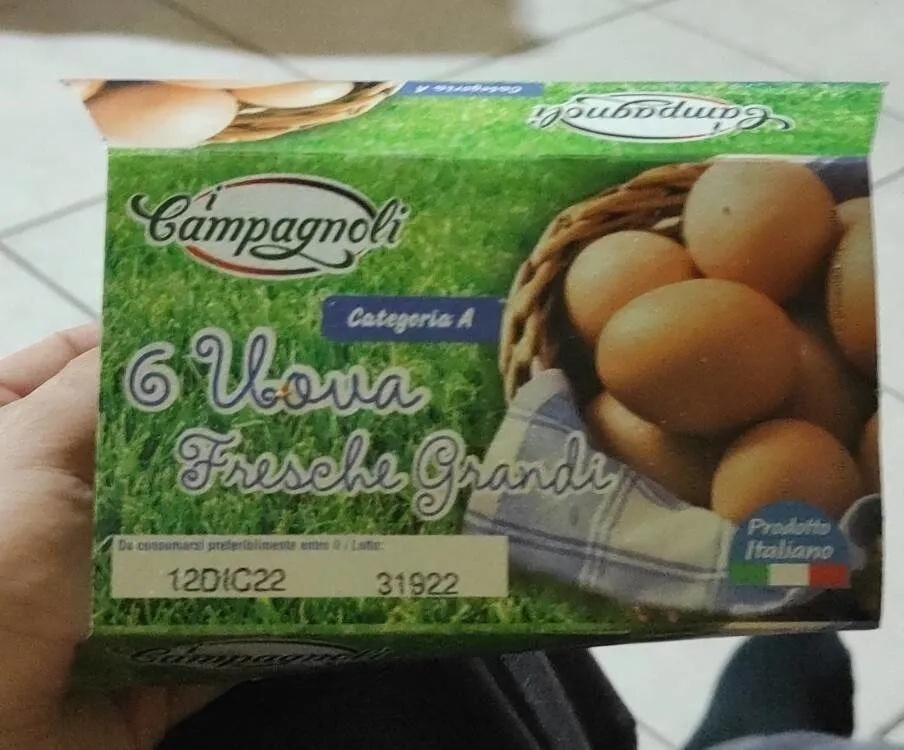6 uova fresche grandi