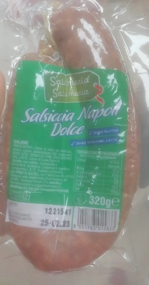 Salsiccia Napoli dolce