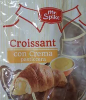 Croissant con crema pasticcera