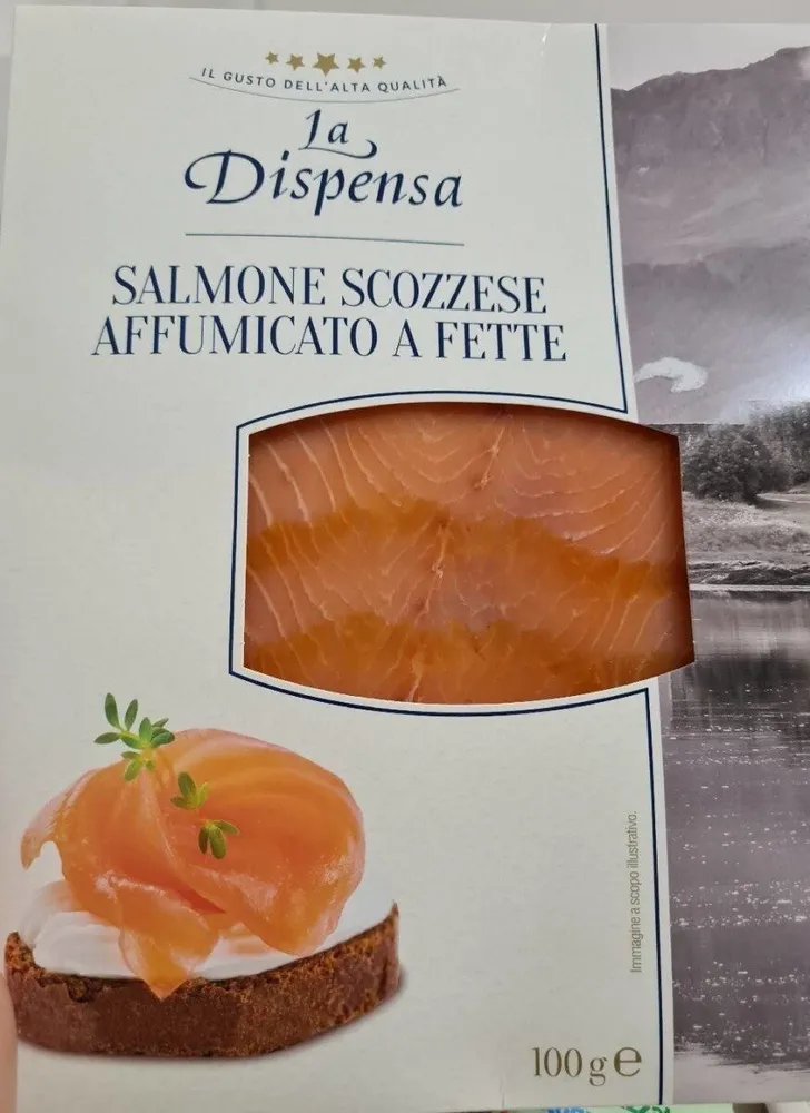 salmone affumicato scozzese a fette