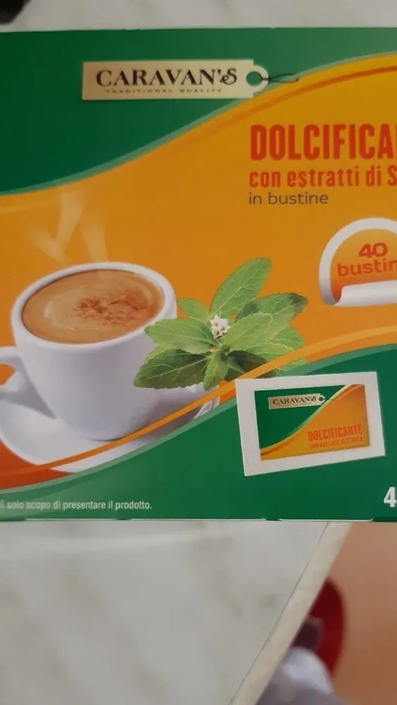 Dolcificante con estratti di stevia