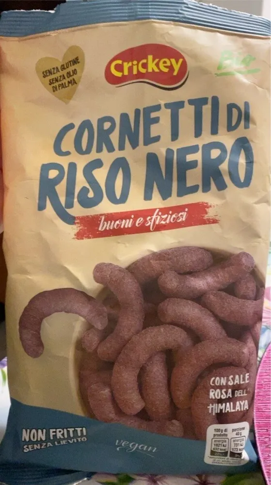 Cornetti di riso nero