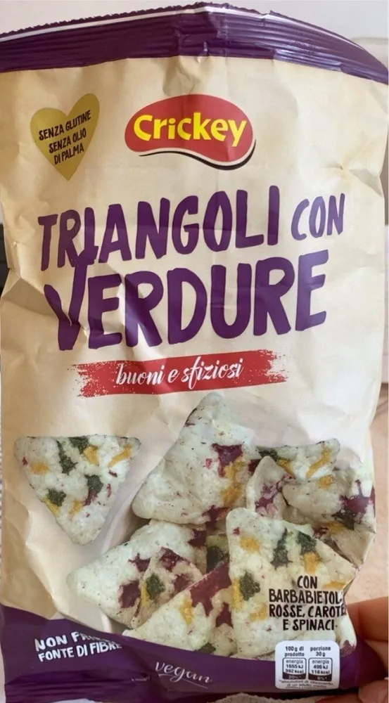 Triangoli con verdure