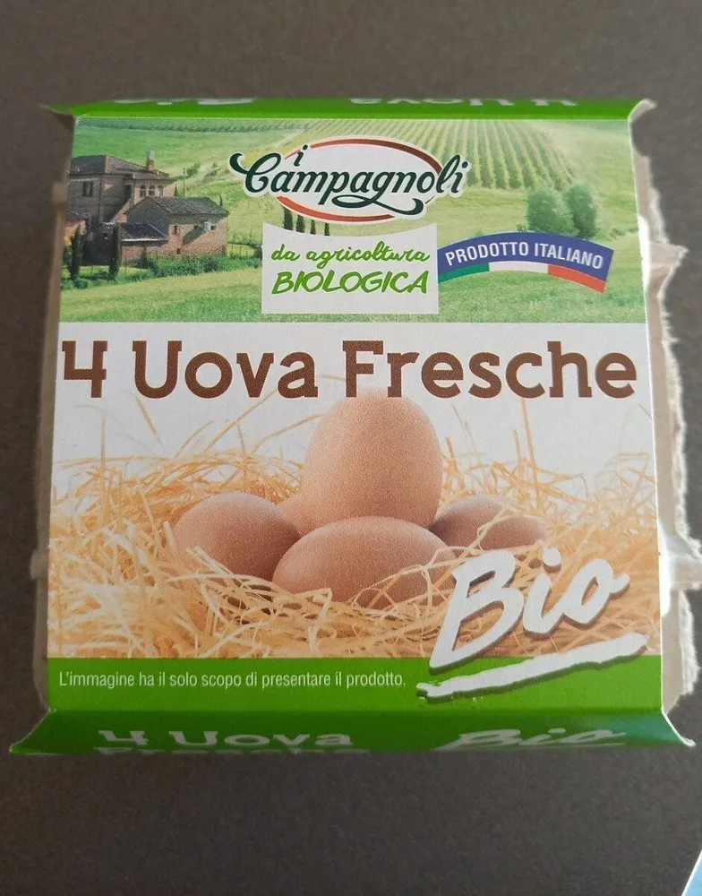 4 uova fresche Bio