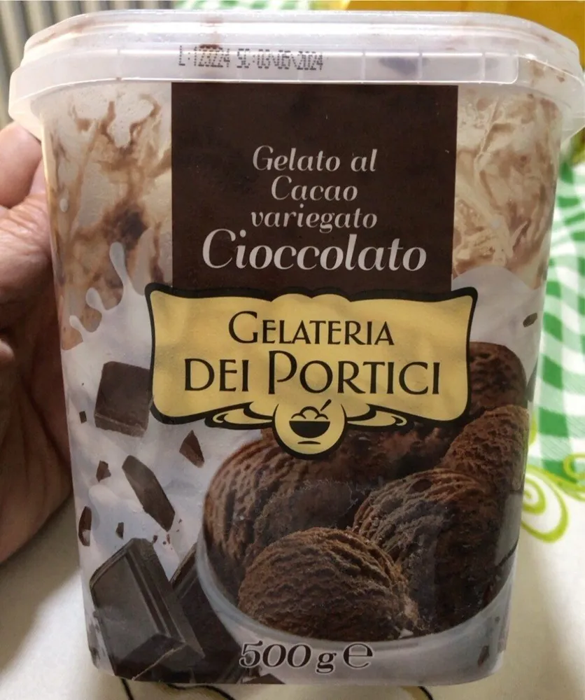 Gelato al Cacao variegato Cioccolato