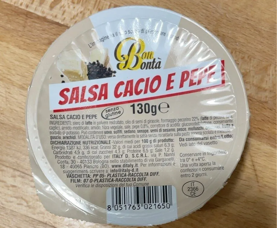 Salsa cacio e pepe