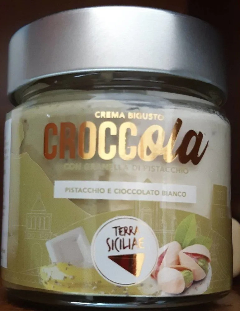 Crema bigusto Croccola pistacchio e cioccolato bianco