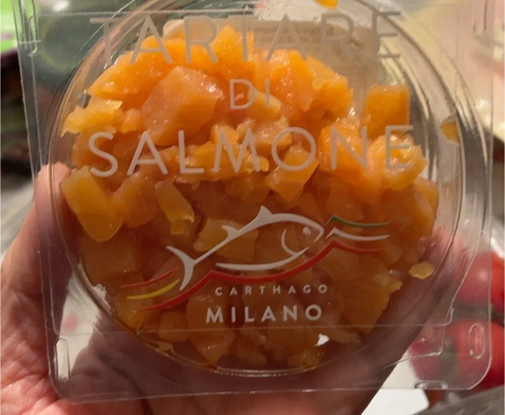 Tartare di salmone essiccato