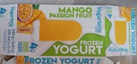 Frozen yogurt mango passion fruit