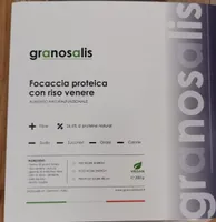 Focaccia proteica con riso venere